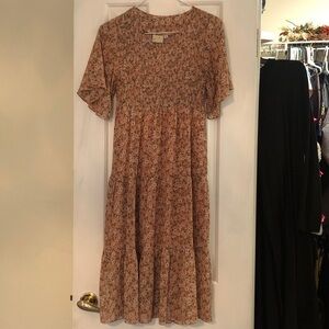 Love Olive Co Floral Smocked Dress